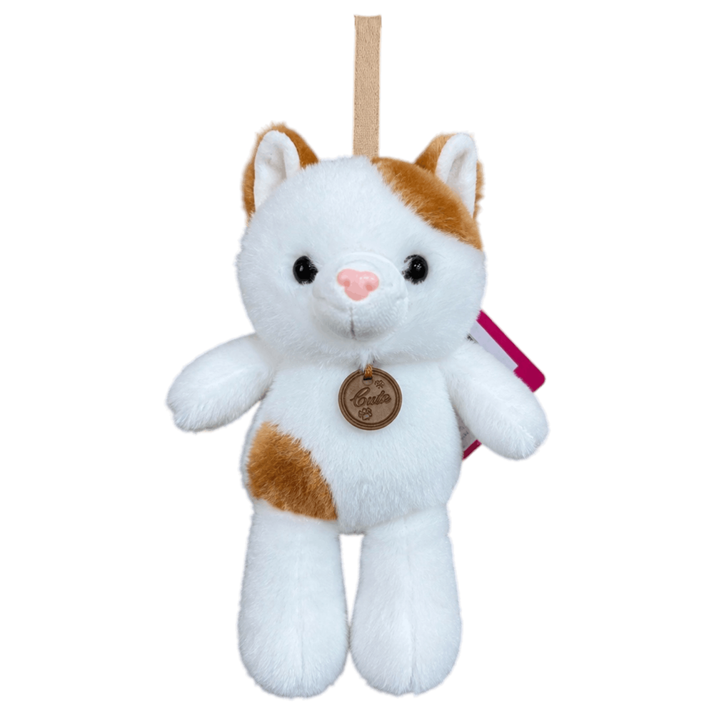 4624 SALAŞ KEDİ ANAHTARLIK 17 CM-BEYAZ