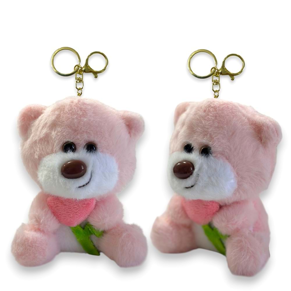 4494 AYICIK ANAHTARLIK 12 CM-PEMBE