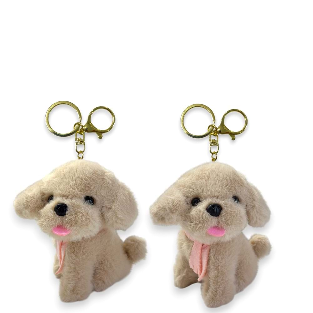 4500 KÖPEK ANAHTARLIK 12 CM-KAHVERENGİ