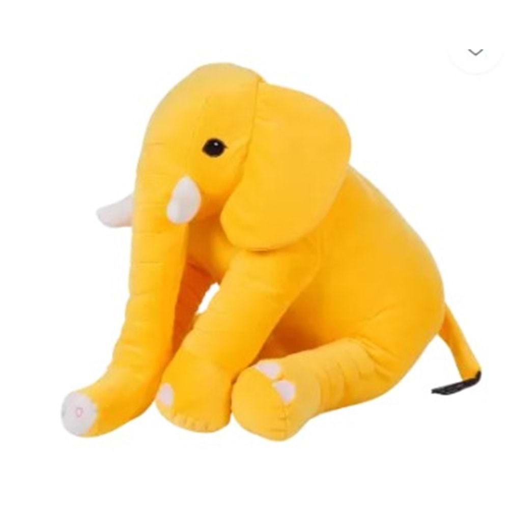 1277 OTURAN DİŞLİ FİL 40 CM-SARI