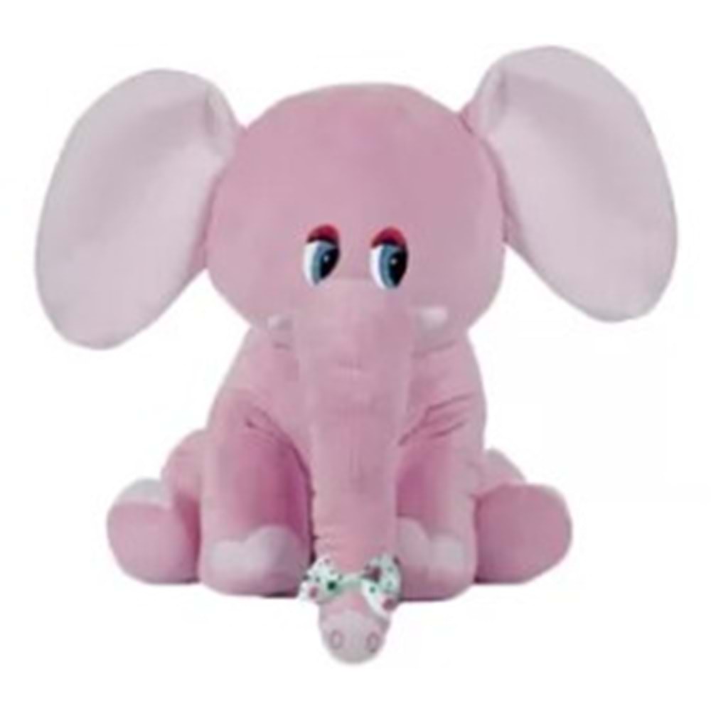 1286 FİL OTURAN 20x17 CM-PEMBE