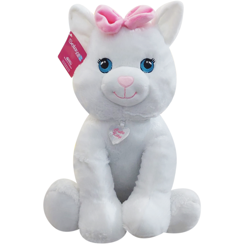 1183 CUTE KEDİ 45 CM-BEYAZ