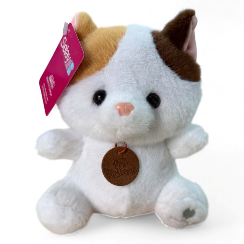 2255 KEDİ 20 CM-BEYAZ