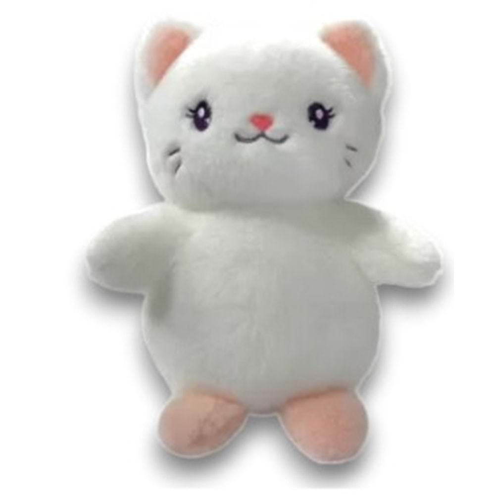9883 KEDİ 20 CM-BEYAZ