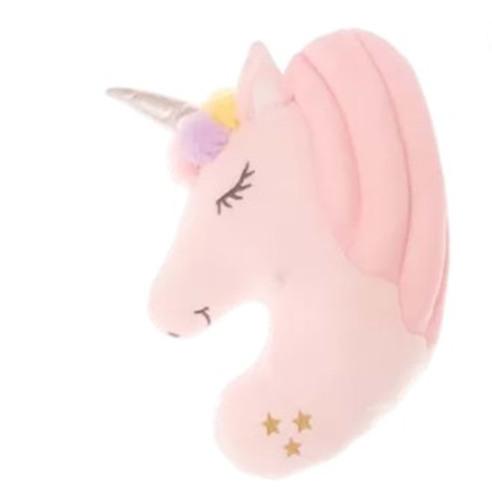2042 BEBEK UNICORN YASTIK 30 CM-PEMBE