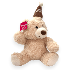 4535 HAPPY BIRTHDAY BEAR 25 CM-KAHVERENGİ