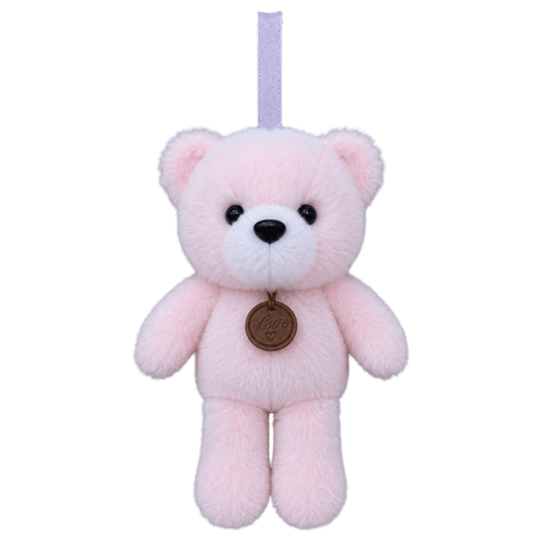 4627 SALAŞ AYICIK ANAHTARLIK 17 CM-PEMBE