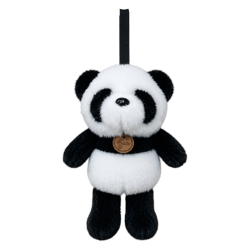 4628 SALAŞ PANDA ANAHTARLIK 17 CM-SİYAH