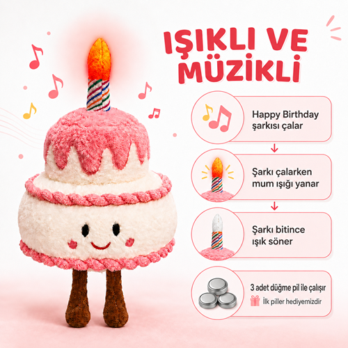 4658 PASTA 22 CM -IŞIKLI MÜZİKLİ