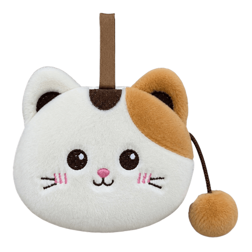 4673 KEDİ CÜZDAN 13 CM-ECRU