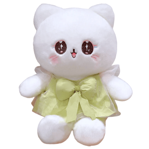 4609 SEVİMLİ KEDİCİK 45 CM-BEYAZ