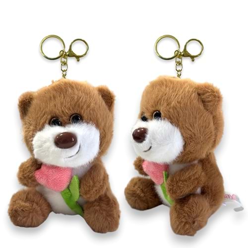 4494 AYICIK ANAHTARLIK 12 CM-KAHVERENGİ KOYU