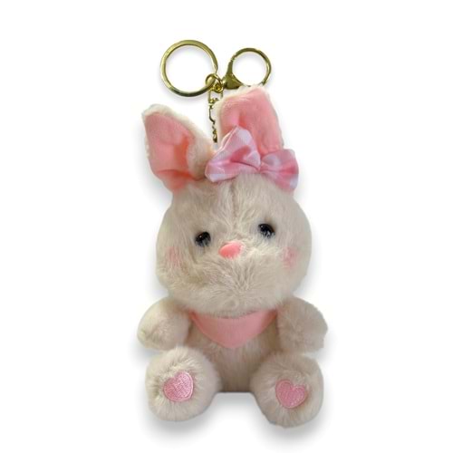 4495 TAVŞAN ANAHTARLIK 12 CM-KAHVERENGİ