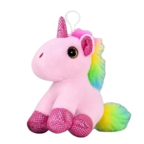 1533 UNICORN ANAHTARLIK 12 CM-PEMBE