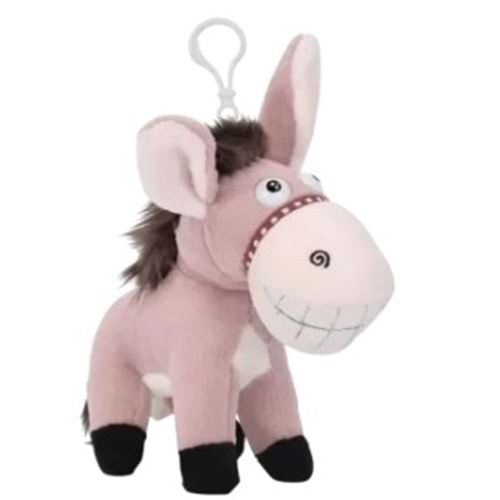 1535 EŞEK ANAHTARLIK 12 CM-PEMBE