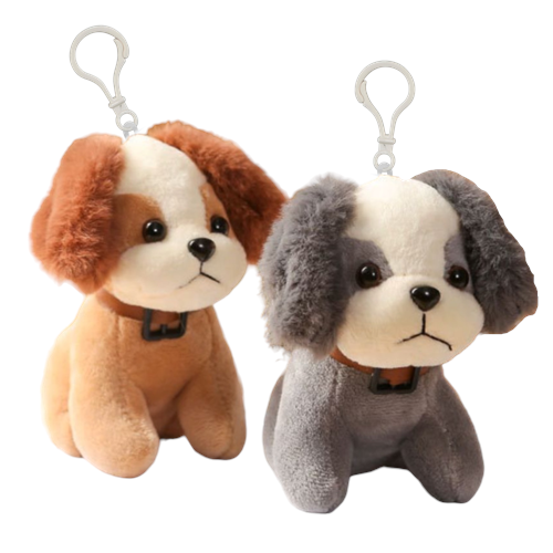 1498 KÖPEK ANAHTARLIK 12 CM-GRİ