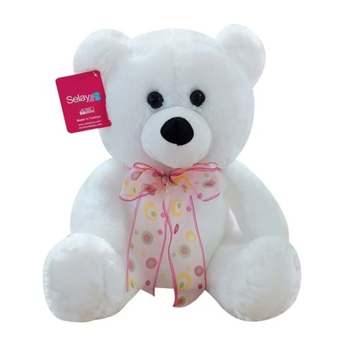 1178 OTURAN AYI 37 CM-BEYAZ