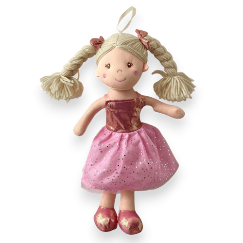 1543 LİNA BEBEK 37 CM-PEMBE