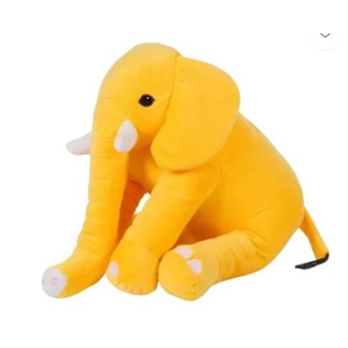 1277 OTURAN DİŞLİ FİL 40 CM-SARI
