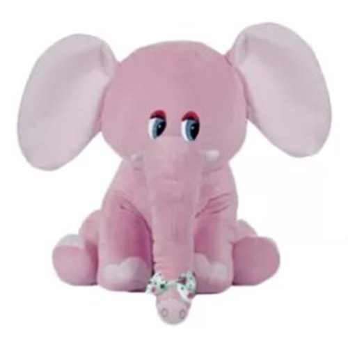 1286 FİL OTURAN 20x17 CM-PEMBE