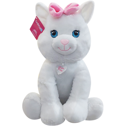1183 CUTE KEDİ 45 CM-BEYAZ