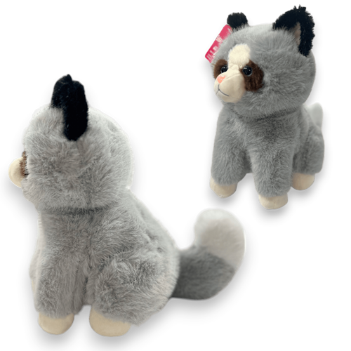 4543 KEDİ 25 CM-GRİ