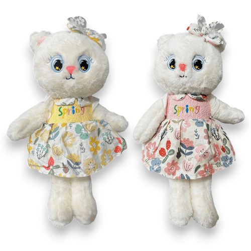 4451 KEDİ 22 CM-BEYAZ