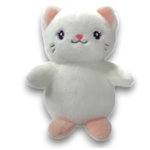 9883 KEDİ 20 CM-BEYAZ