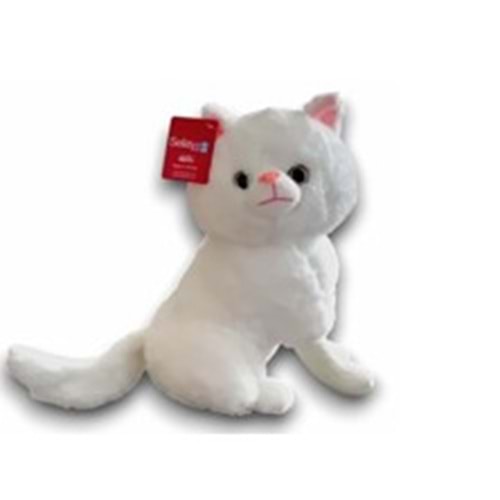 4018 KEDİ 30 CM-BEYAZ