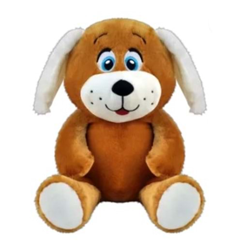 1291 OTURAN SEVİMLİ KÖPEK 30 CM-KAHVERENGİ