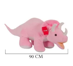 Triceratops 90 cm Pembe 