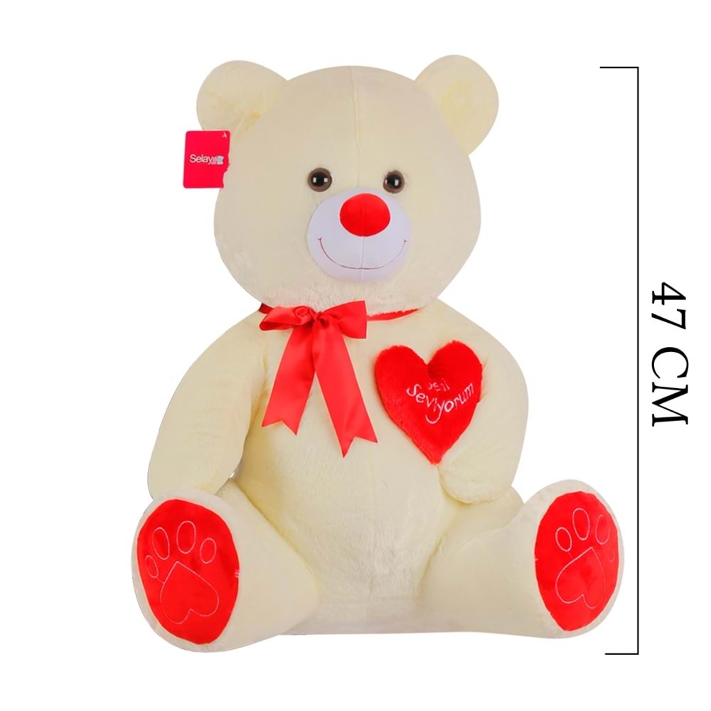 1030 YUMOŞ AYI 47 CM-EKRU