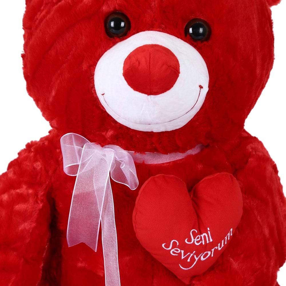 1030 YUMOŞ AYI 47 CM-KIRMIZI